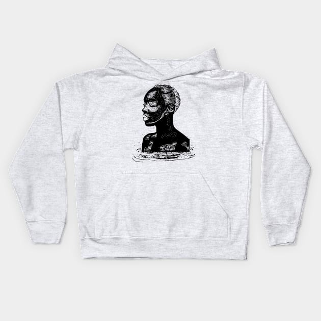 Beautiful woman Kids Hoodie by Frajtgorski